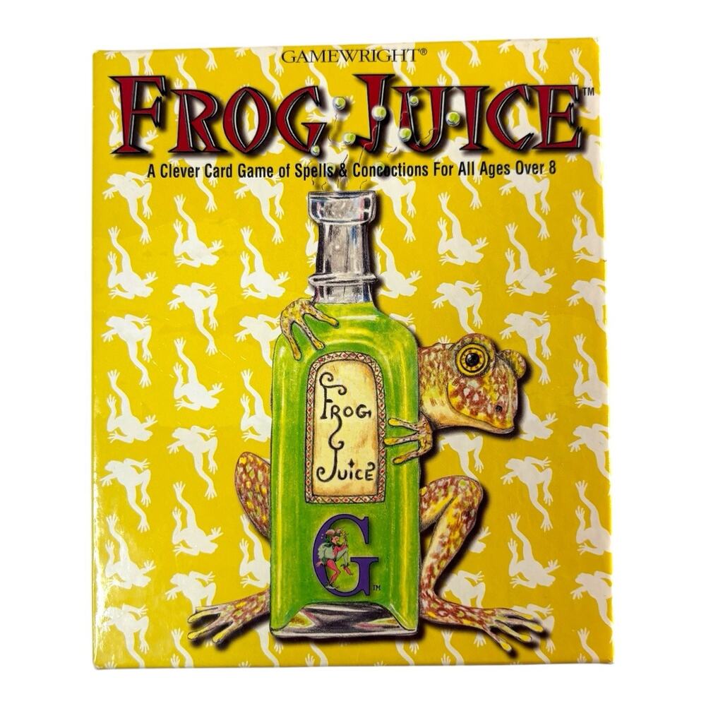 Vintage 1995 Gamewright Frog Juice Card Game Spells Children's Strategy COMPLETE